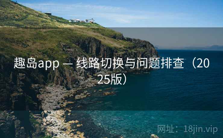 趣岛app — 线路切换与问题排查（2025版）
