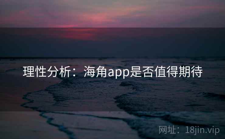 理性分析：海角app是否值得期待