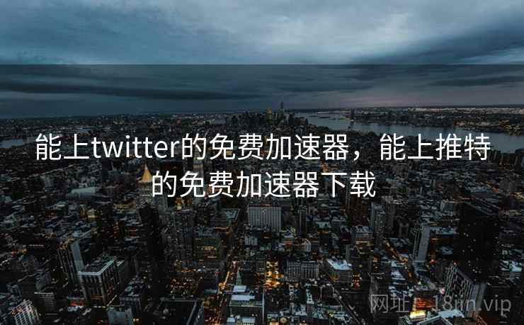 能上twitter的免费加速器，能上推特的免费加速器下载