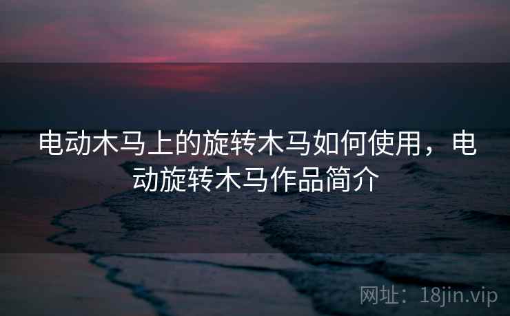 电动木马上的旋转木马如何使用，电动旋转木马作品简介